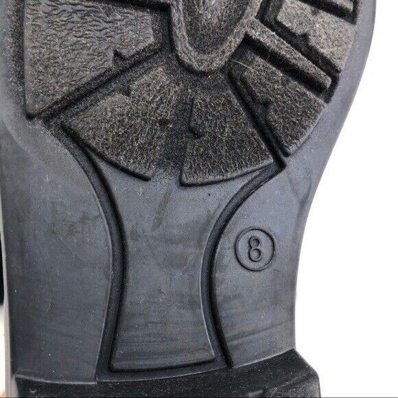 J.Crew Black Rubber Chelsea Rain Ankle Boots 8 - Picture 7 of 11